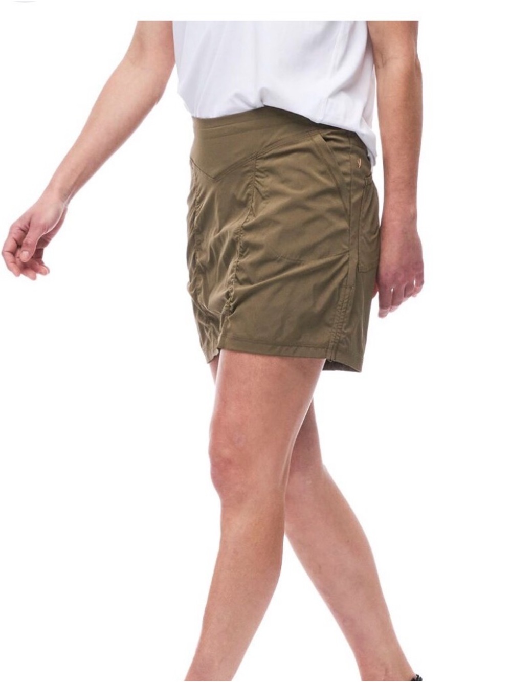 Indyeva Ulendo Green Skort Skirt Utility Hiking Travel Golf Stretch Women S
